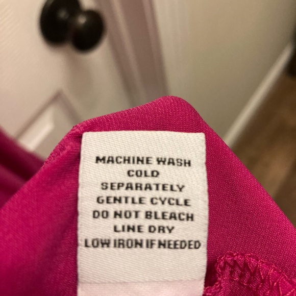 NWT Emma & Michelle pink sleeveless halter neck dress w/ gold buttons size L - Picture 6 of 8